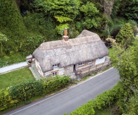 Thatched cottage, Wherwell in the the Test Valley