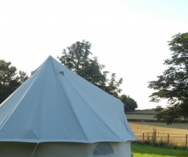 Cosy bell tent glamping in rural Herefordshire